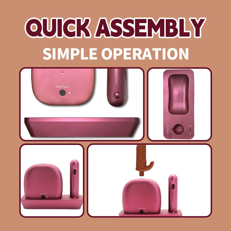 Auto Thrusting Vibration dildo Sex Machine Set With Storage Box