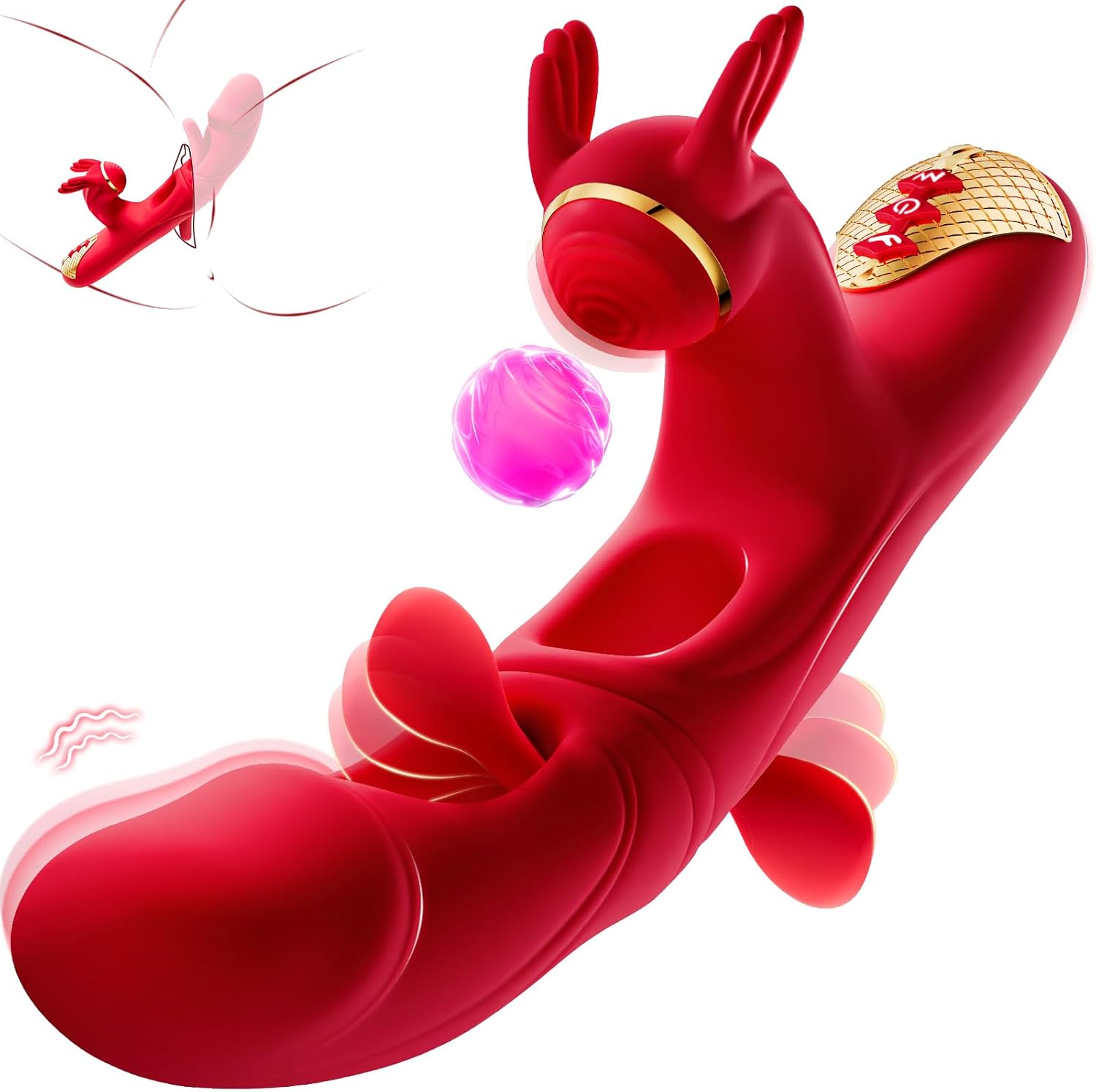 Angel 10 Tapping 7 Flapping Rabbit G Spot Vibrator