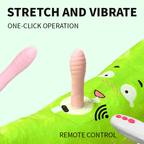 Pumpkin-shaped Pillow Style Thrusting Dildo Sex Machine Vibrator
