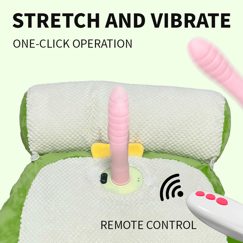 Pumpkin-shaped Pillow Style Thrusting Dildo Sex Machine Vibrator