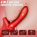 LipLuxe Mouth Clitoral Vibration Thrusting G Spot Vibrator