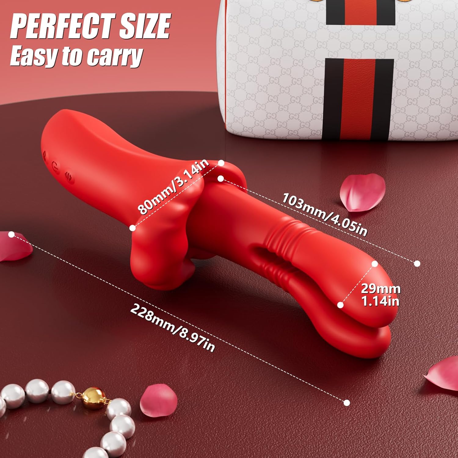 LipLuxe Mouth Clitoral Vibration Thrusting G Spot Vibrator