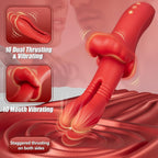 LipLuxe Mouth Clitoral Vibration Thrusting G Spot Vibrator