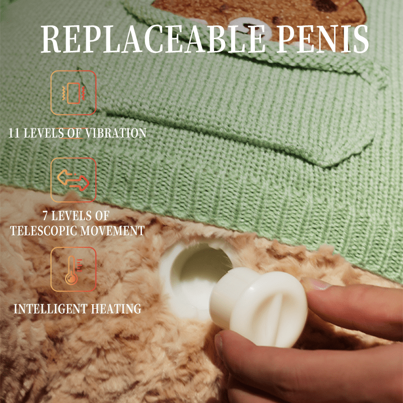 Teddy Bear Type Plush Sex Machine App Control