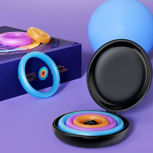 【Free Gift】3 Size Stretchy Silicone Delay Training Rings