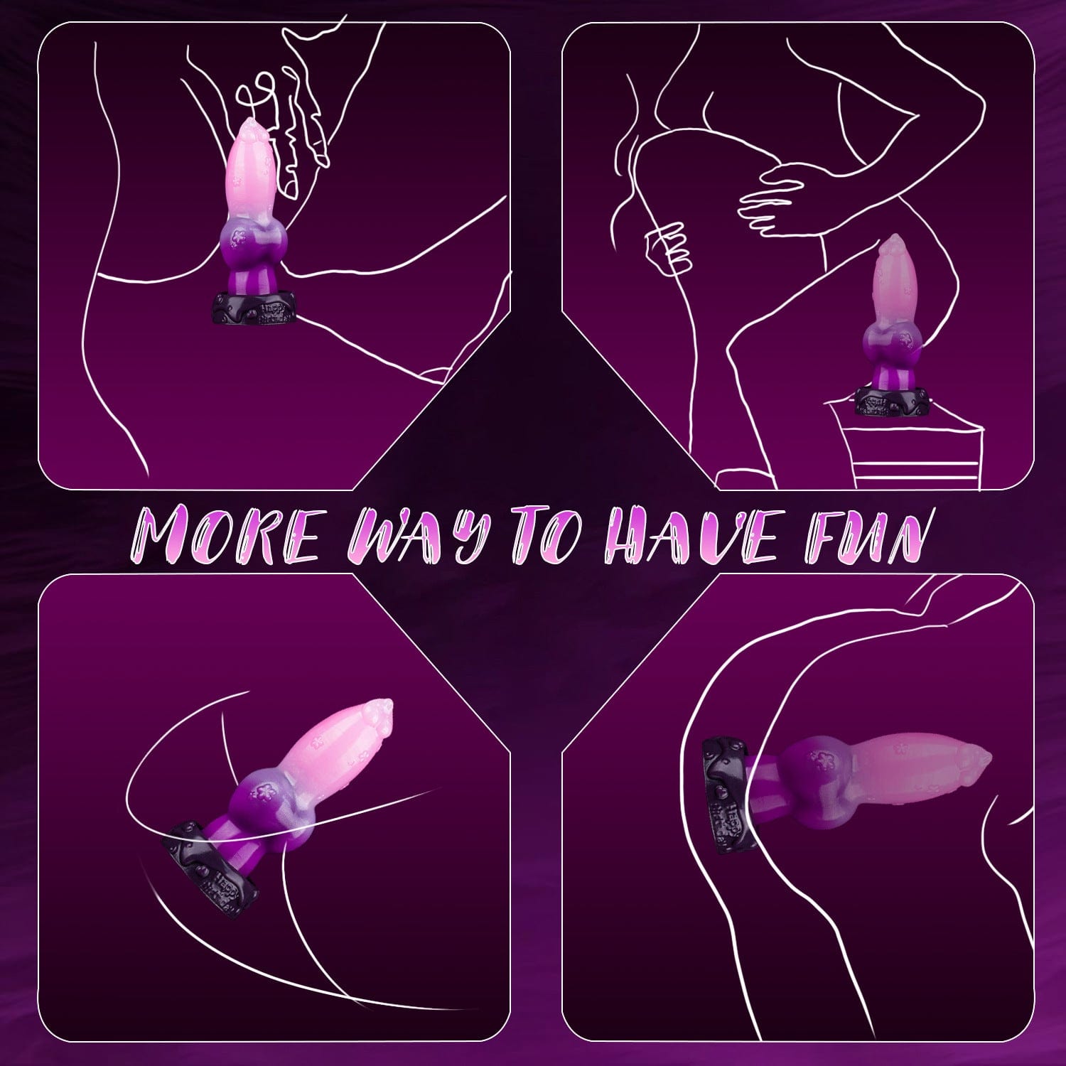 9.51in Realistic Monster Dildo Anal Plug