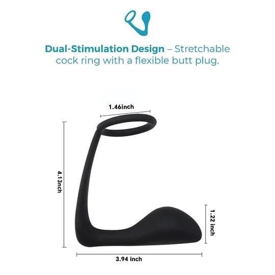 【Free Gift】ilicone Cock Ring And Prostate Plug