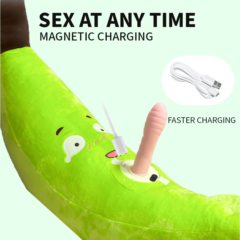 Pumpkin-shaped Pillow Style Thrusting Dildo Sex Machine Vibrator
